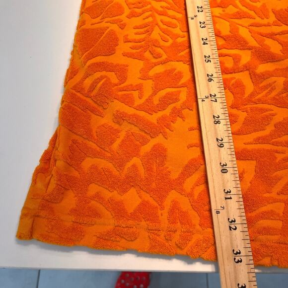 & Other Stories Orange Terry Leaf Print T Shirt Dress Size 0 NWOT - Picture 12 of 12